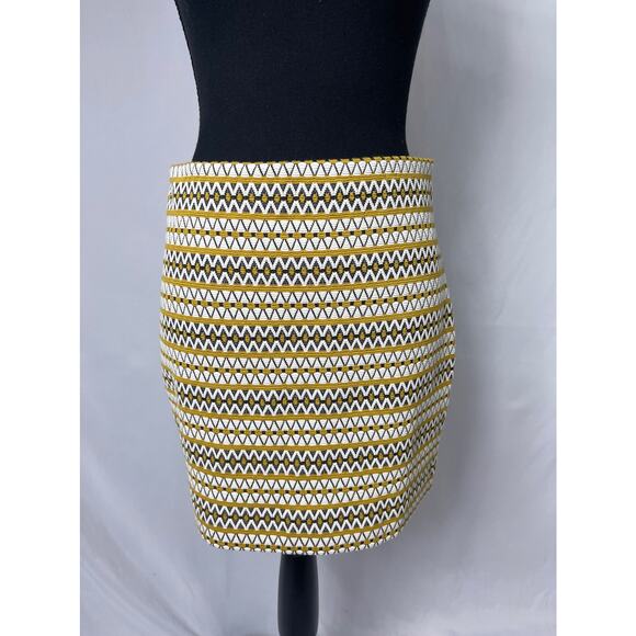 Vintage Express, retro pattern stretch mini skirt, women's small - Picture 1 of 6